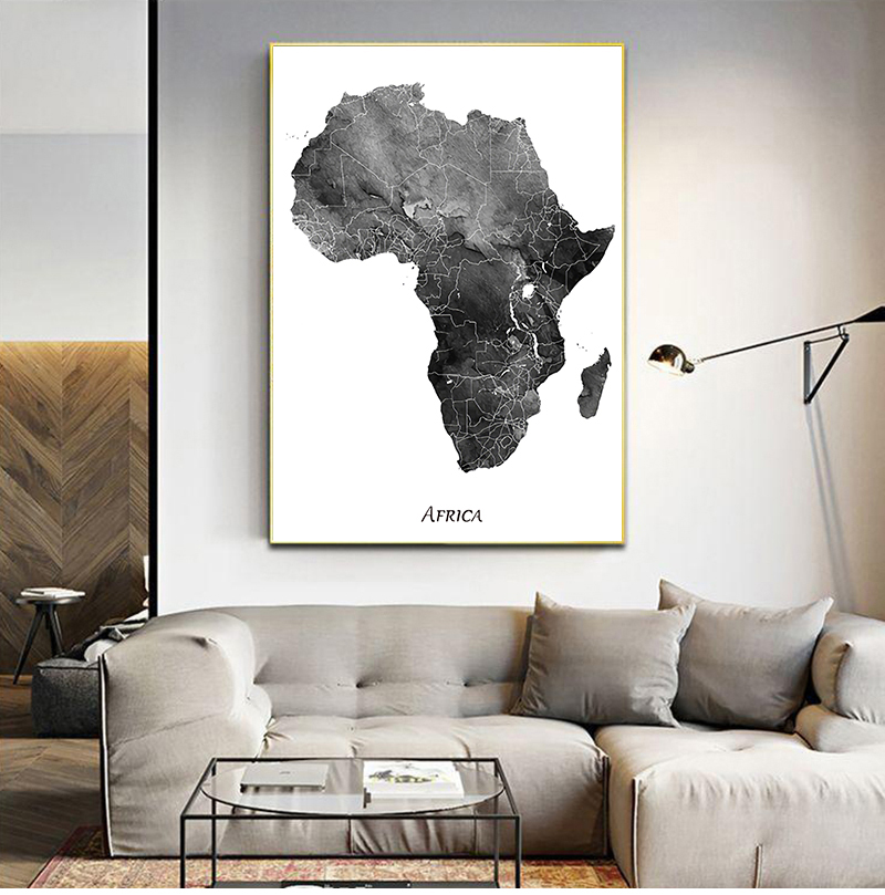 Africa map posters and prints  - Star Map Poster 리뷰 및 가격