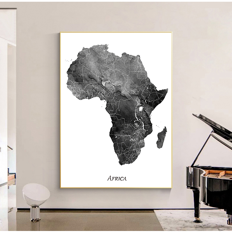 Africa map posters and prints  - Star Map Poster 리뷰 및 가격