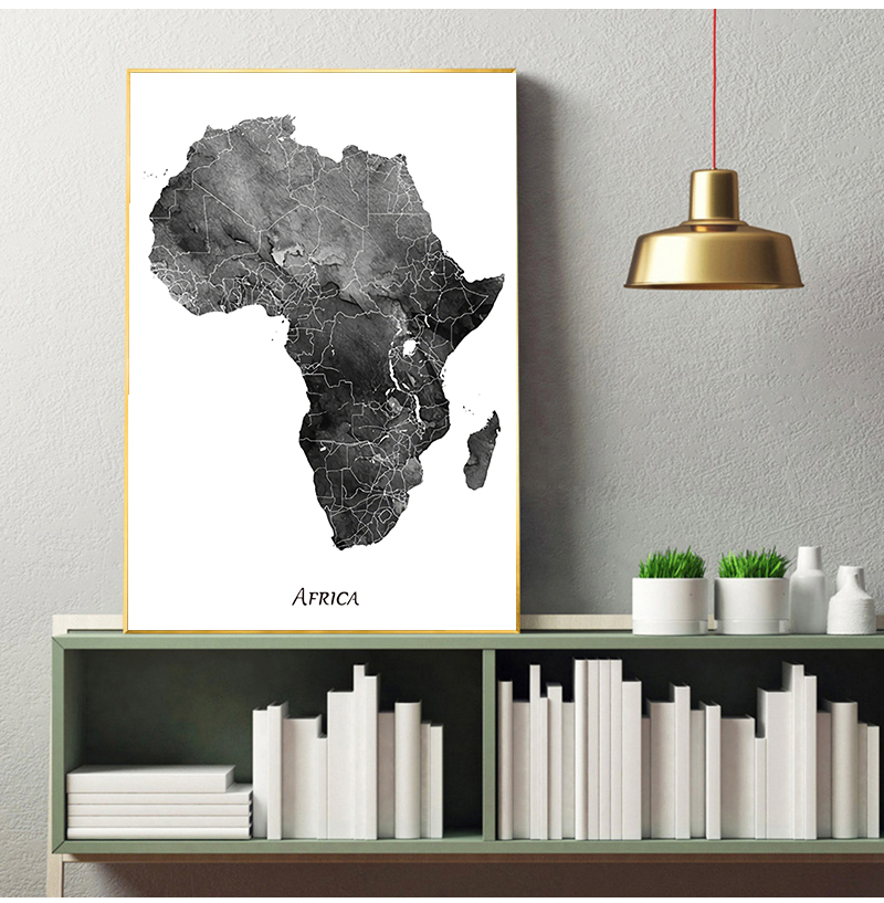 Africa map posters and prints  - Star Map Poster 리뷰 및 가격