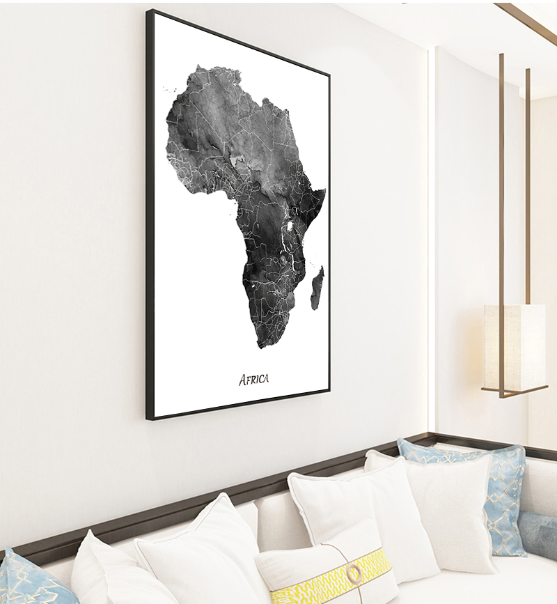 Africa map posters and prints  - Star Map Poster 리뷰 및 가격