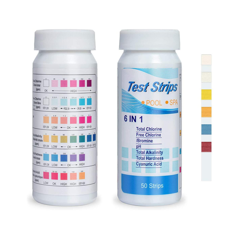 6 In 1 Chlorine PH Test Strips - Ph Strip Test 리뷰 및 가격
