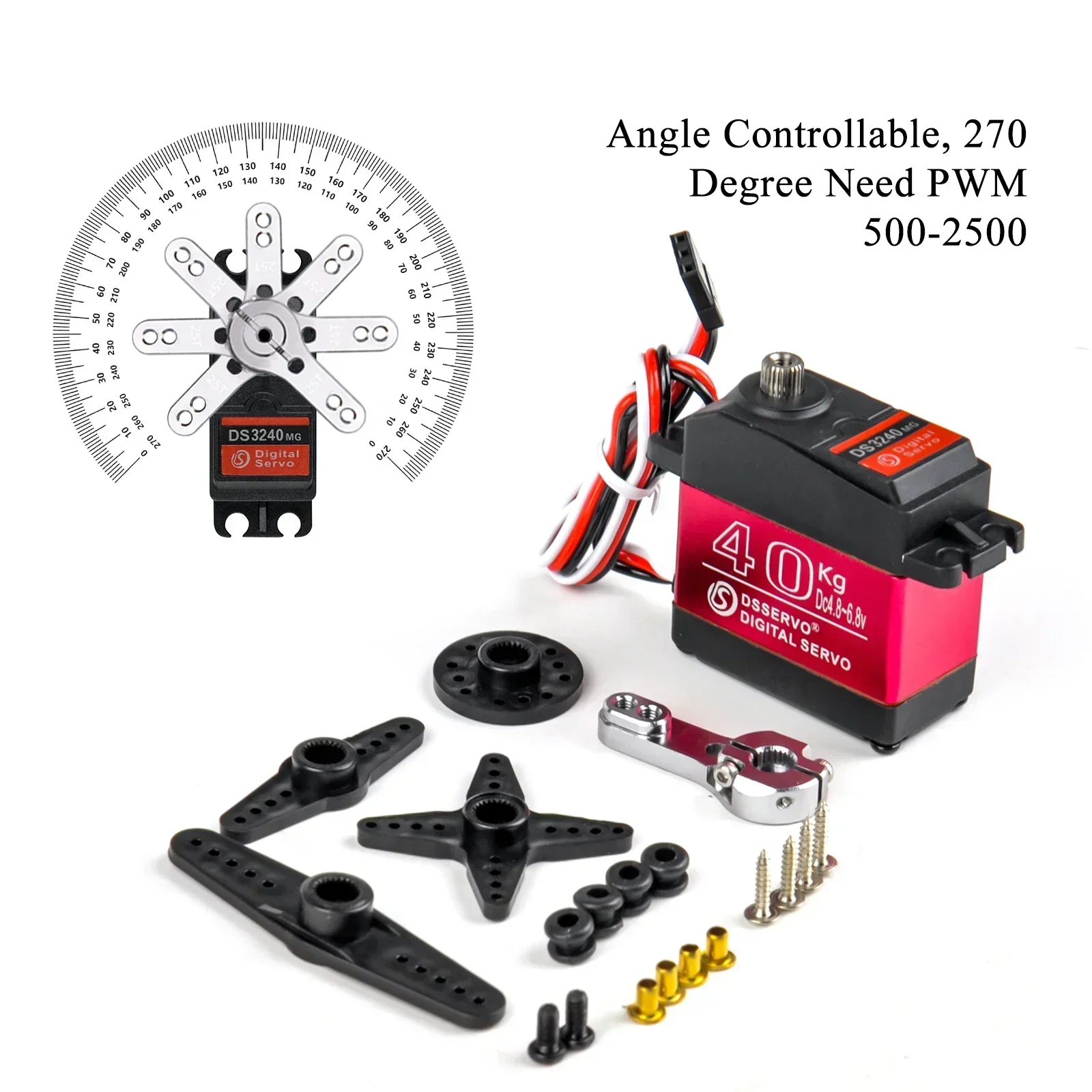 Digital Servo 40KG 180/270 Deg - Robot Arm Motor 리뷰 및 가격