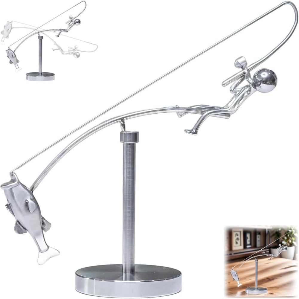 Handmade Kinetic Fishing Sculp - Newton Cradle Large 리뷰 및 가격