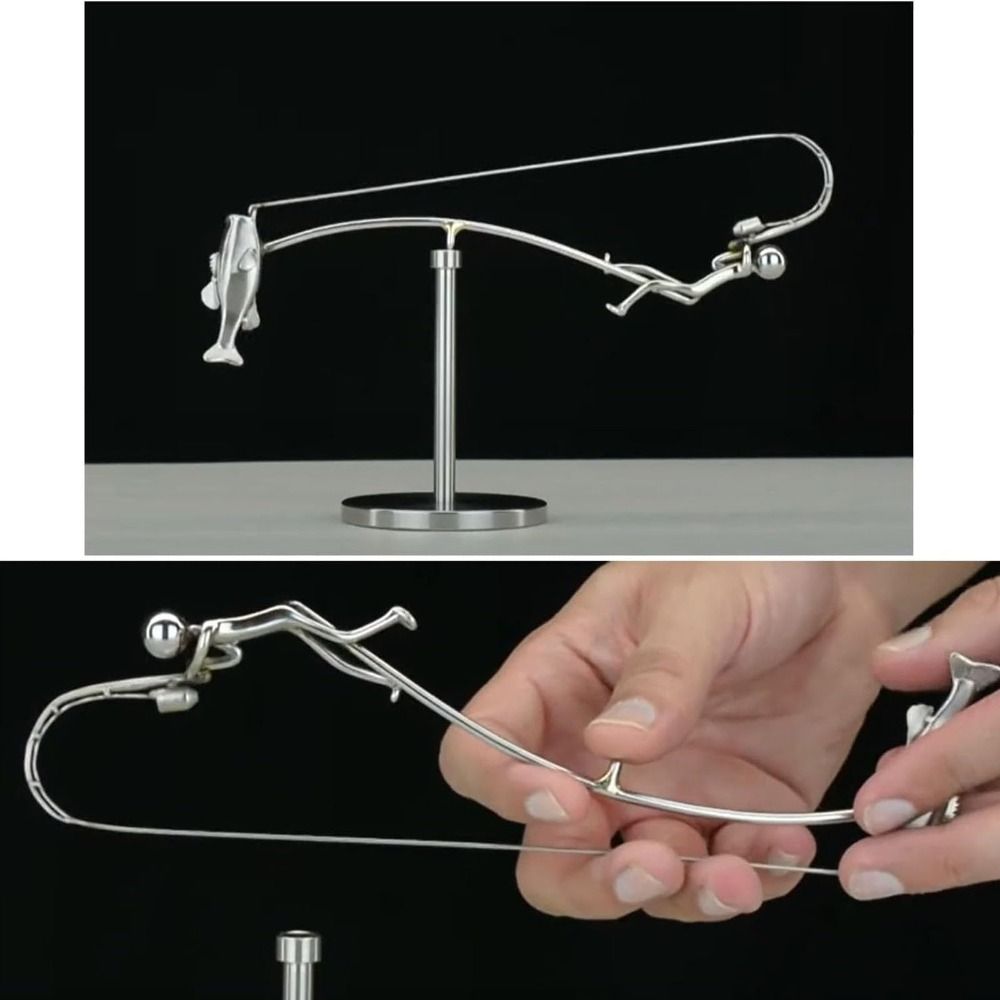 Handmade Kinetic Fishing Sculp - Newton Cradle Large 리뷰 및 가격