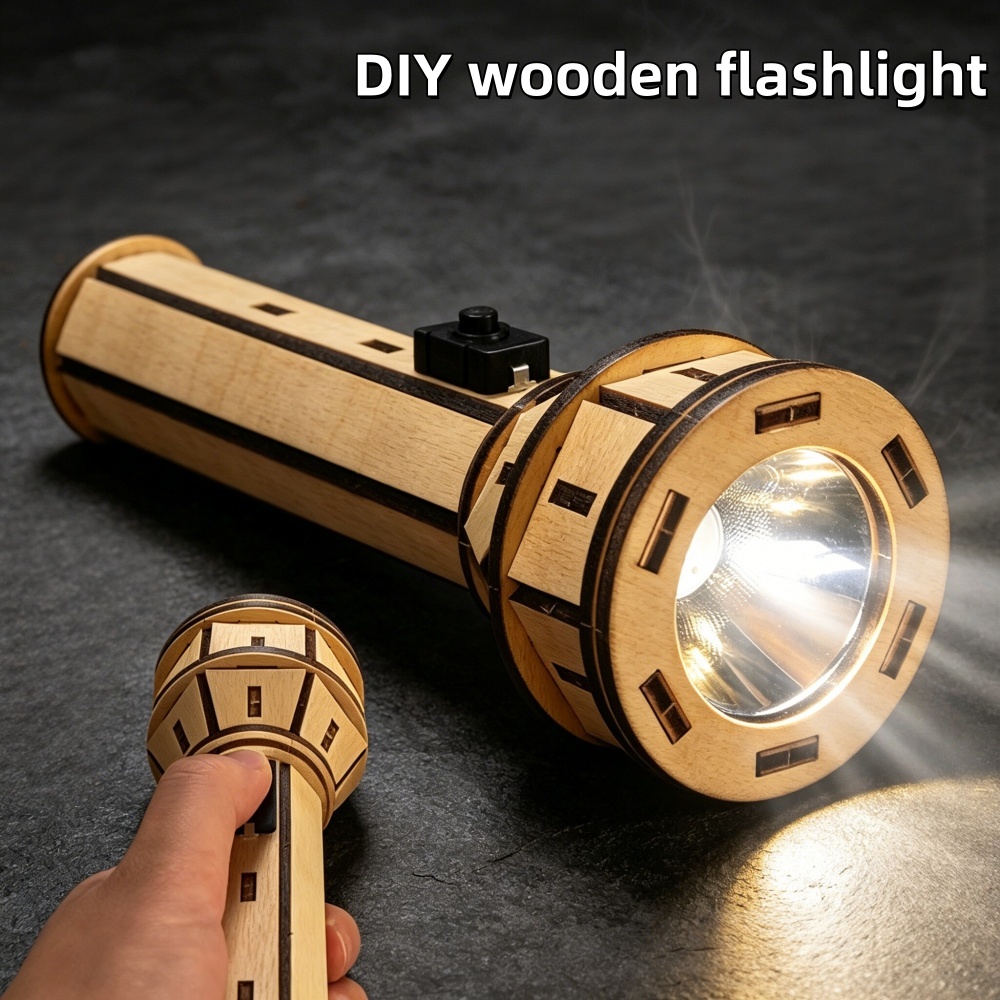 Wooden DIY Flashlight Puzzle K - Science Project Kit 리뷰 및 가격