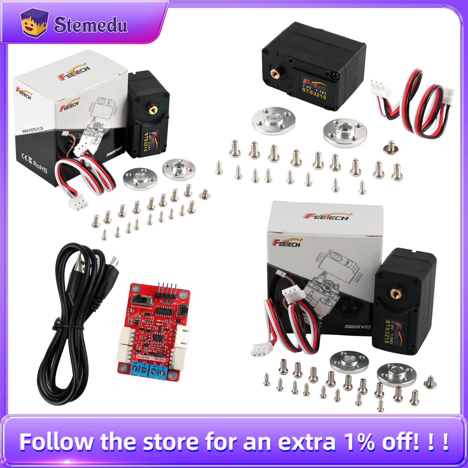 Feetech 7.4V 19KG ST-3215 Seri - Robot Arm Motor 리뷰 및 가격