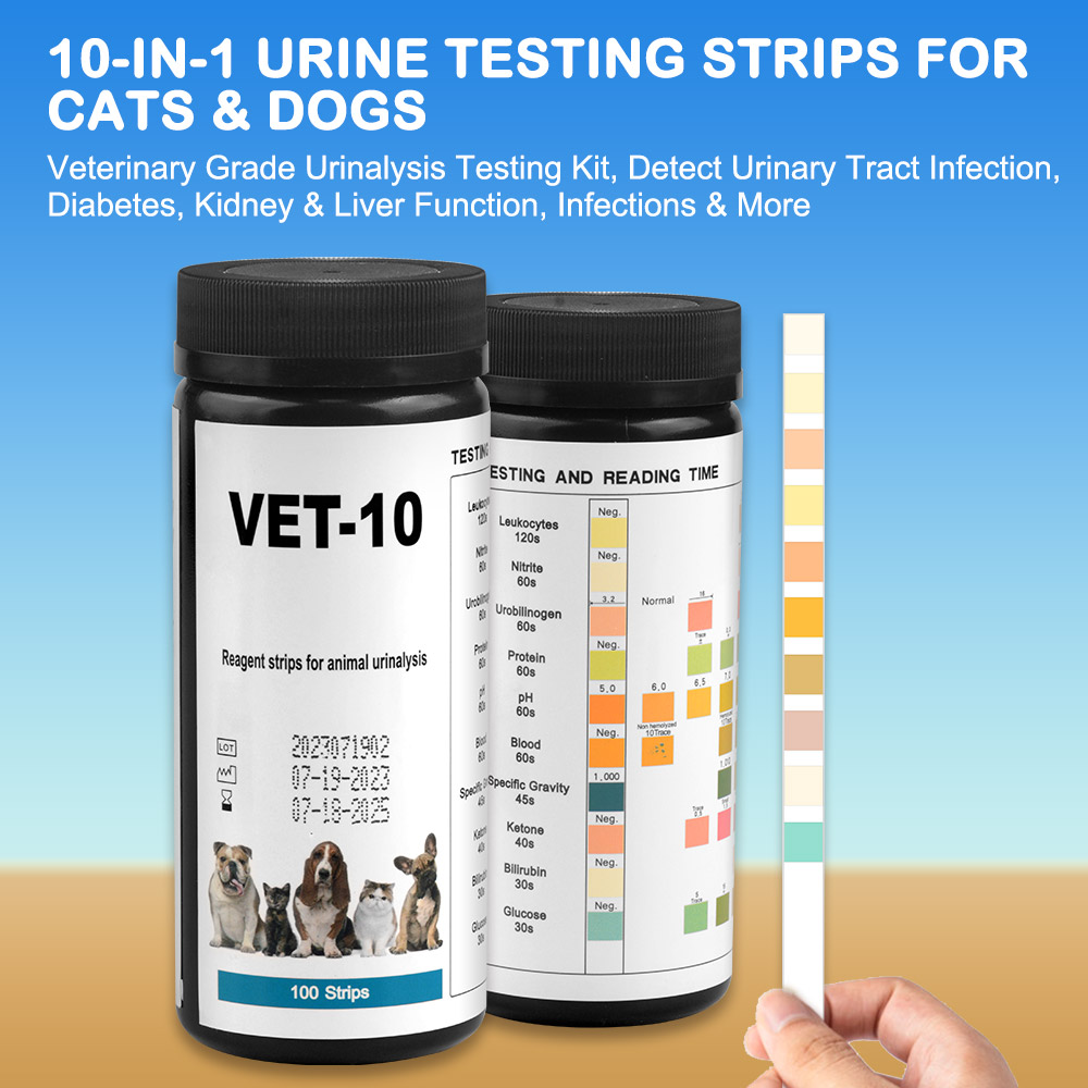 Pet Urine Testing Strips, 100  - Ph Strip Test 리뷰 및 가격