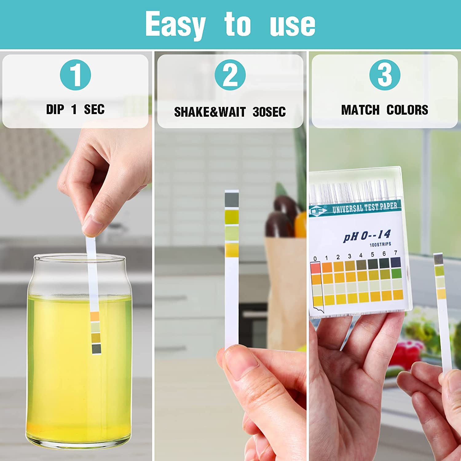 100 Strips 0-14 PH Alkaline Ac - Ph Strip Test 리뷰 및 가격