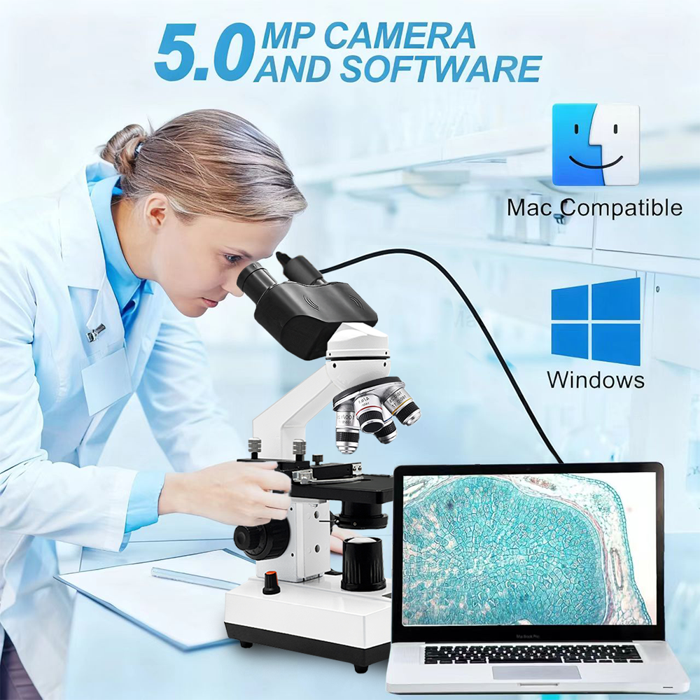 Compound Microscope,40X-2500X, - Microscope Compound 40X 리뷰 및 가격