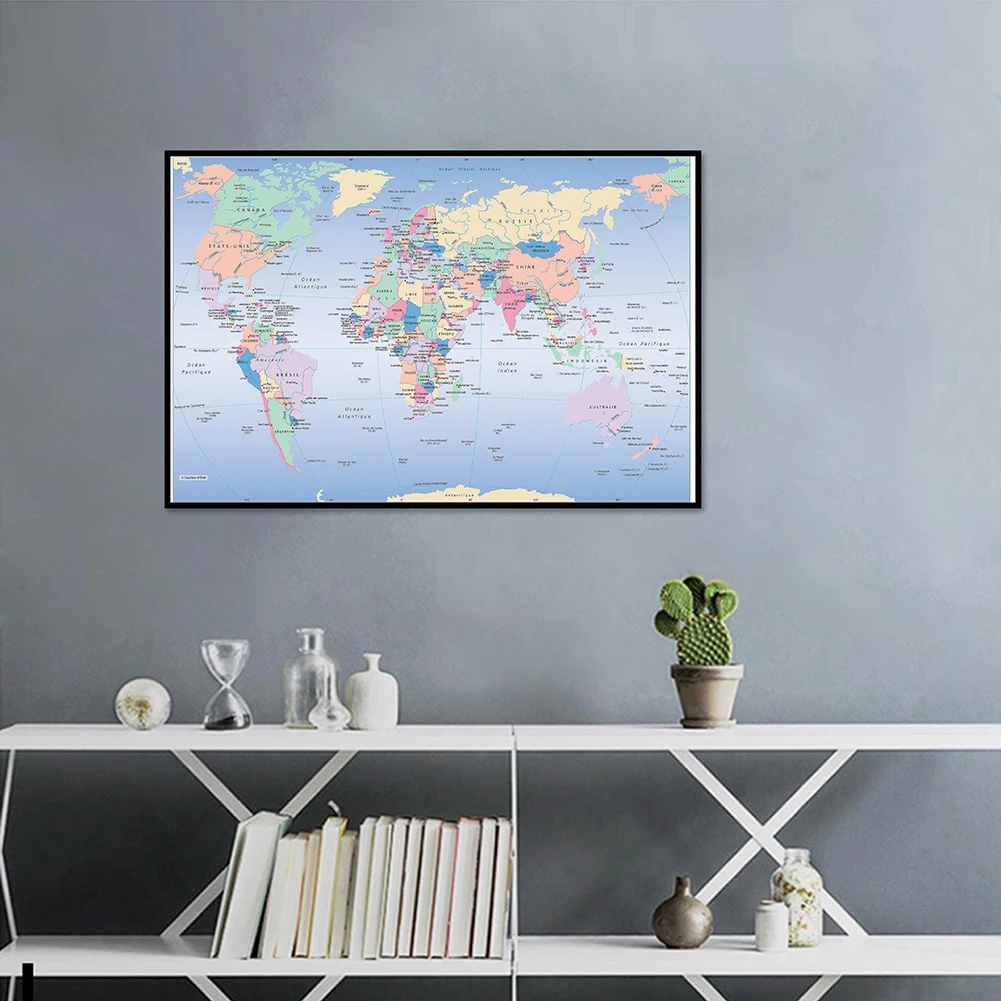Unframed World Map French Lang - Star Map Poster 리뷰 및 가격