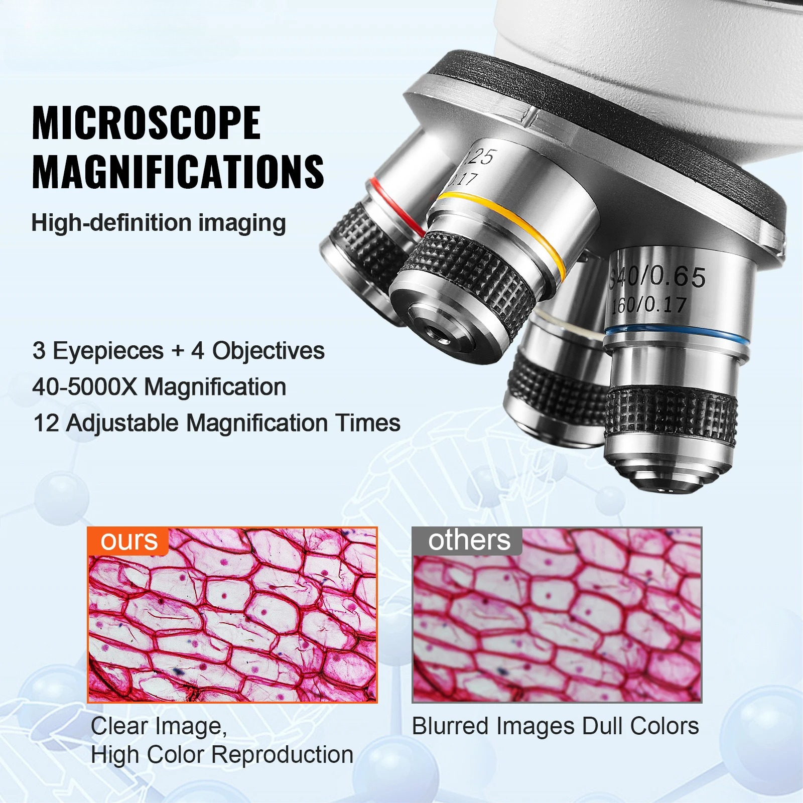 VEVOR Compound Trinocular Micr - Microscope Compound 40X 리뷰 및 가격