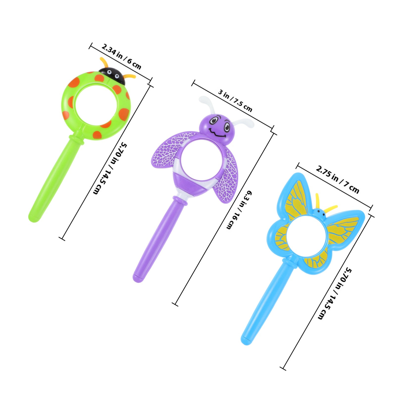 3Pcs Plastic Kids Magnifying G - Science Toys 리뷰 및 가격
