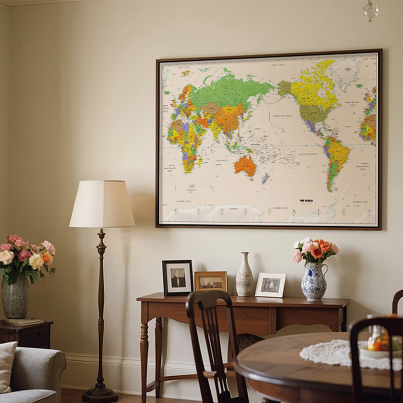 Wall Map,Polyester,World Map W - Star Map Poster 리뷰 및 가격