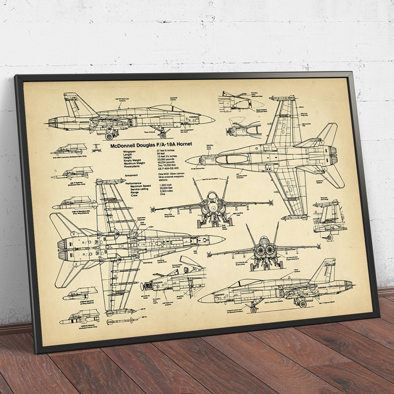 Air Force Plane F18 Hornet Pat - Star Map Poster 리뷰 및 가격