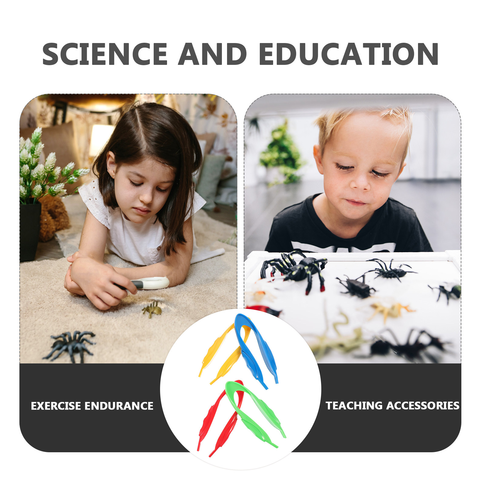 4Pcs Kids Plastic Tweezers Erg - Science Experiment 리뷰 및 가격