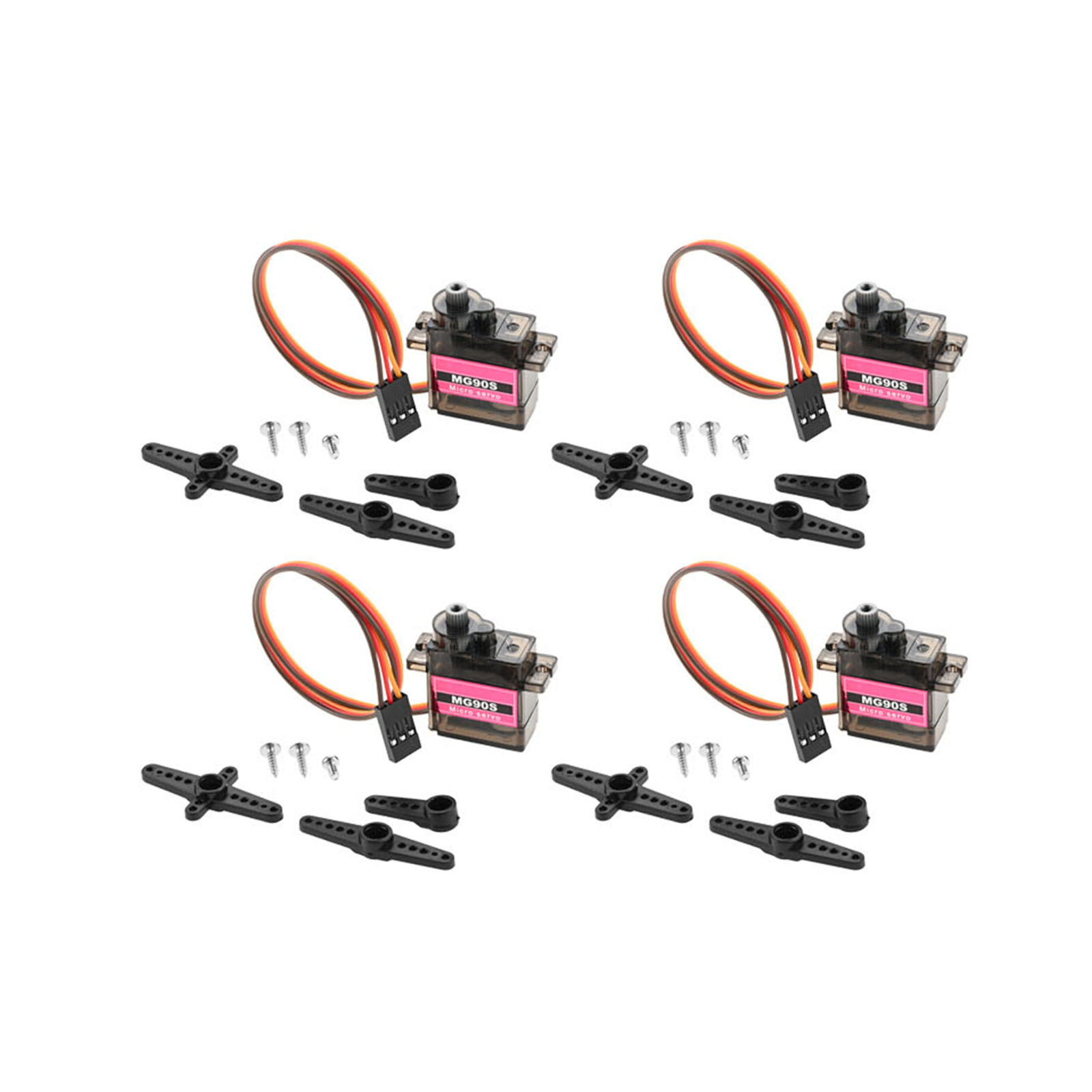4pcs Micro Servo Metal Gear 90 - Robot Arm Motor 리뷰 및 가격