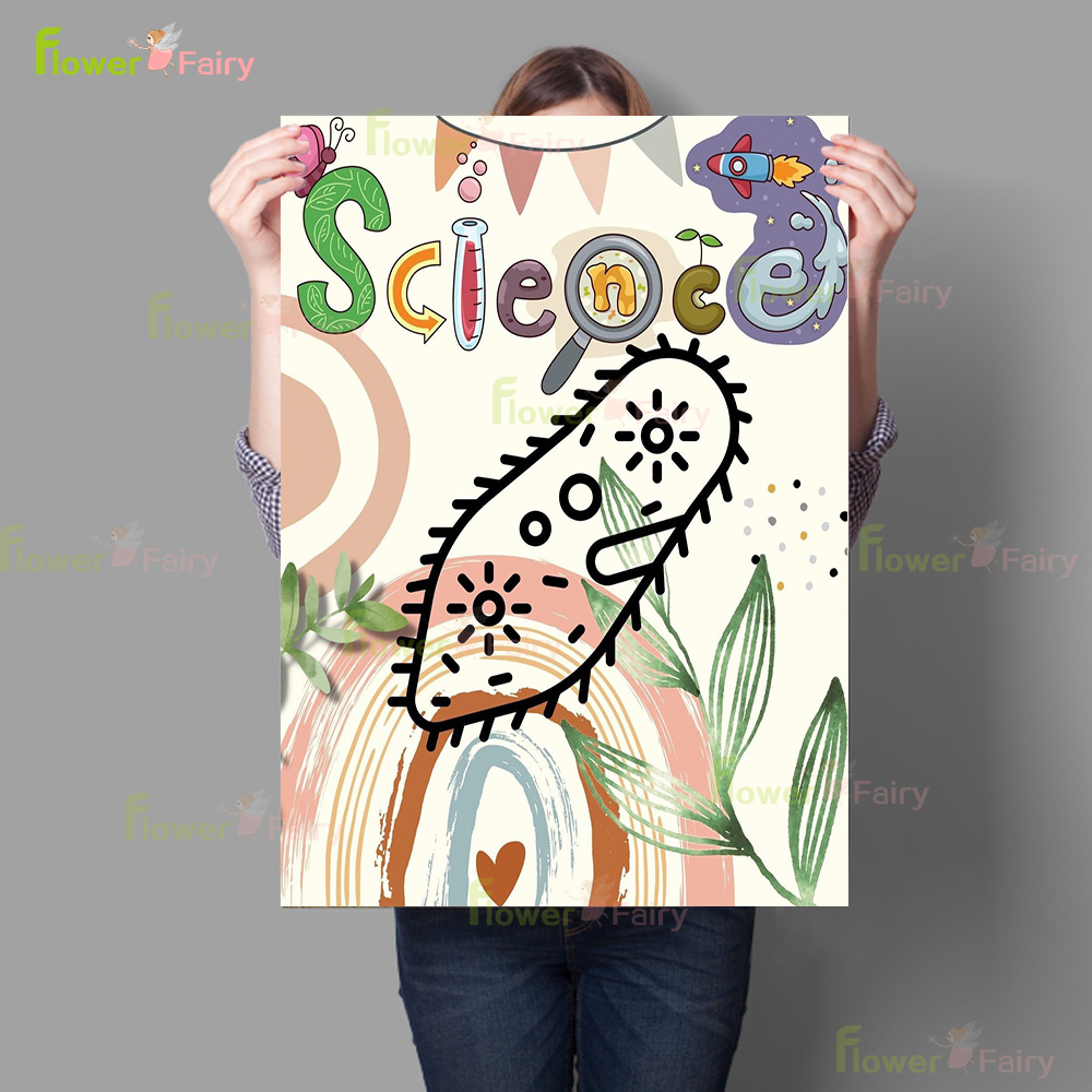 Cartoon Microbiology Watercolo - Science Nursery 리뷰 및 가격