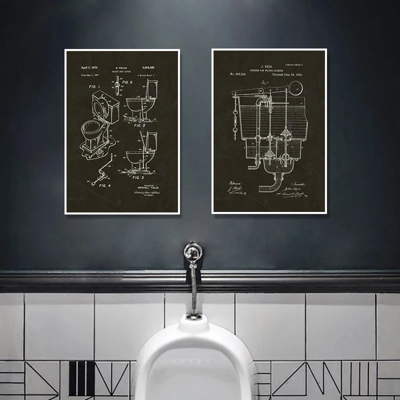 Modern Toilet Paper Blueprint  - Star Map Poster 리뷰 및 가격
