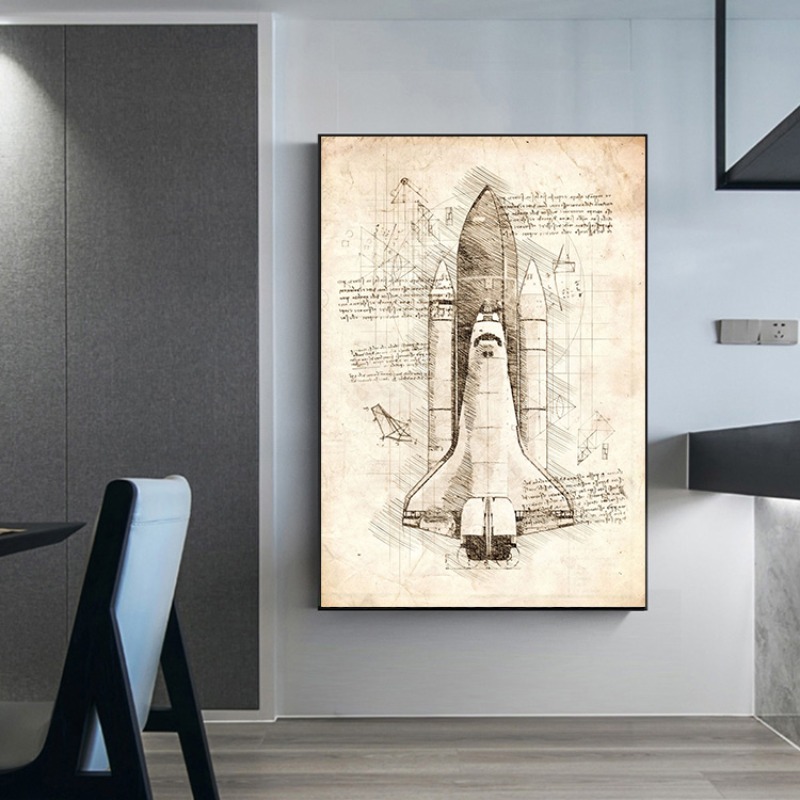 Da Vinci Inspired Canvas Print - Star Map Poster 리뷰 및 가격